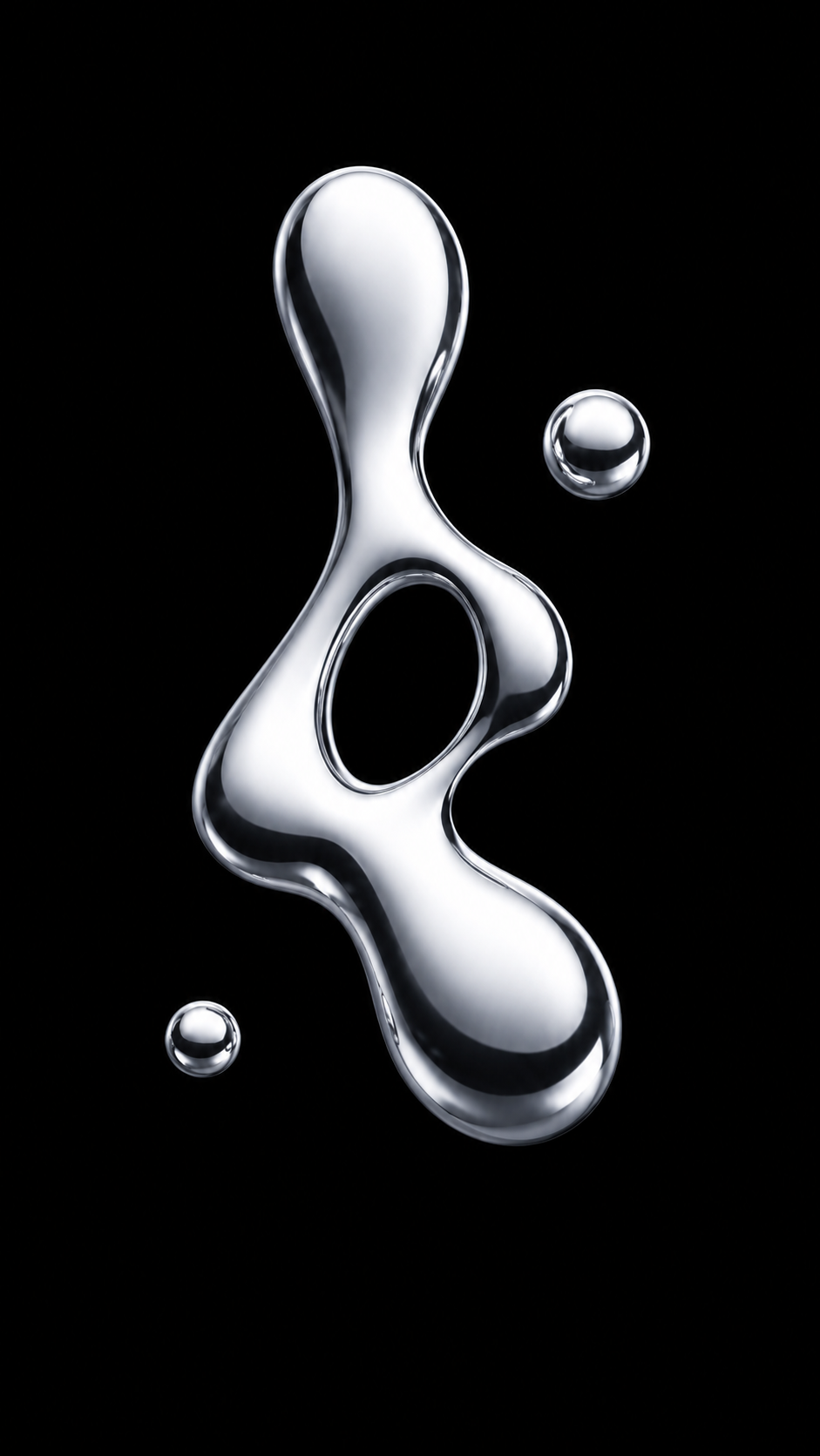 Footer Liquid Metal Sculpture Mobile